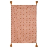 Plaid Bella nomade 75 x 100 cm flanelle rose