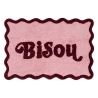 Tapis festons Cherry 90 x 60 cm coton tufté rose