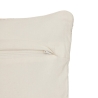Coussin rayé Striscia 30 x 50 cm polyester jute ivoire