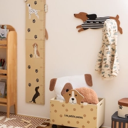 Patère 5 crochets chien long 50 cm bois