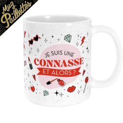 Mug a paillettes connasse
