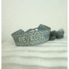 Bracelet tissu "Rêveuse" bleu