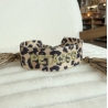 Bracelet tissu "Pétasse" léopard