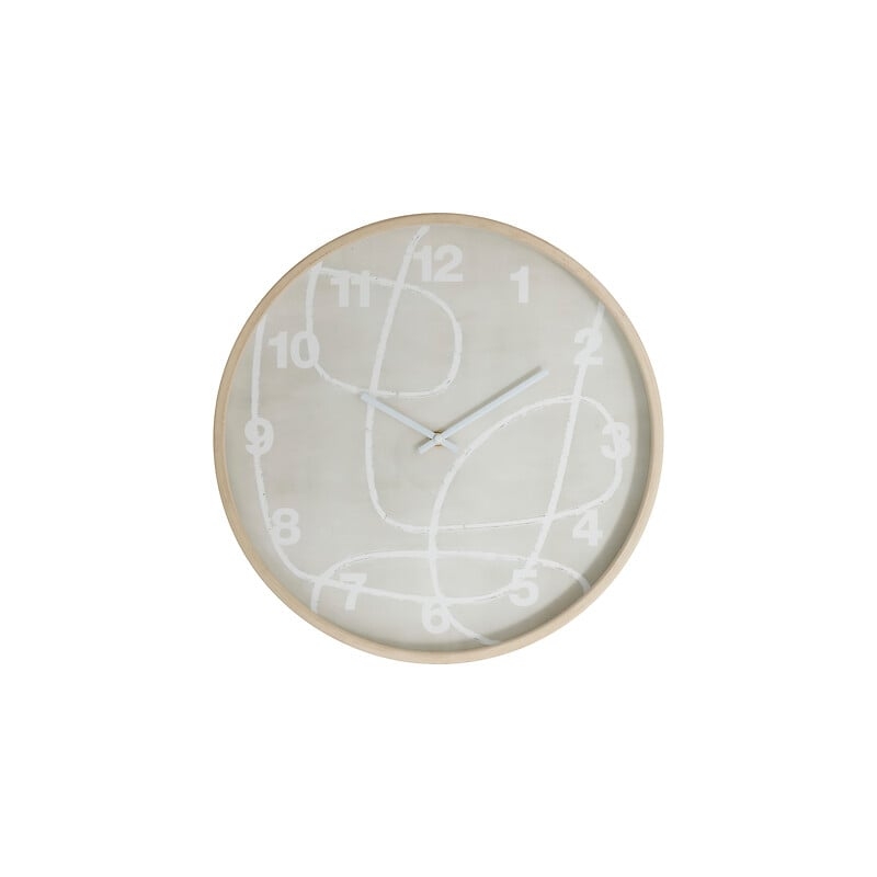 Horloge motif abstrait Greta diam 38 cm bois