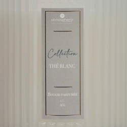 BOUGIE PARFUMEE EN VERRE ALBIE THE BLANC 290G