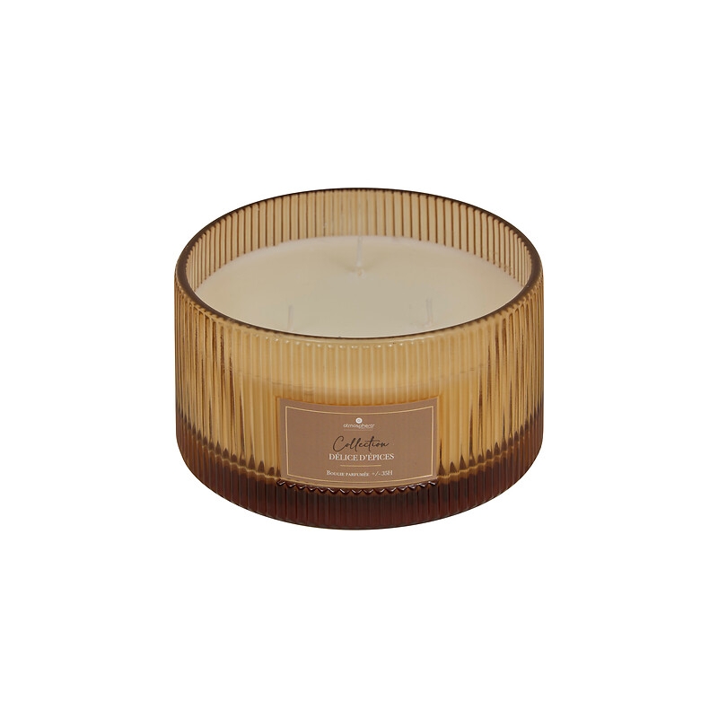 BOUGIE PARFUMEE EN VERRE ALBIE EPICE 5 MECHES 635G