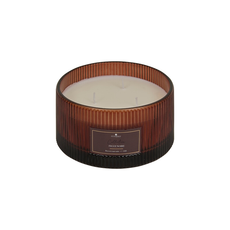 BOUGIE PARFUMEE EN VERRE ALBIE FIGUE NOIRE 5 MECHES 635G