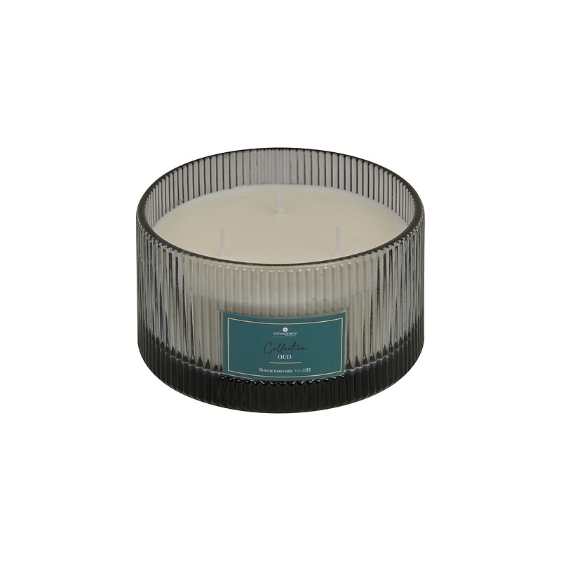 BOUGIE PARFUMEE EN VERRE ALBIE OUD 5 MECHES 635G