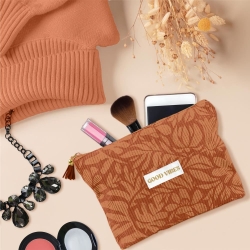 Pochette Velours Cotele Motifs Good Vibes
