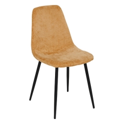 Chaise Tyka chenille ocre...