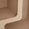 Meuble 4 étagères Soleya L. 75 x P. 30 x H. 85 cm bois beige