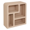 Meuble 4 étagères Soleya L. 75 x P. 30 x H. 85 cm bois beige