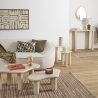 Lot de 2 tables café Olao ivoire