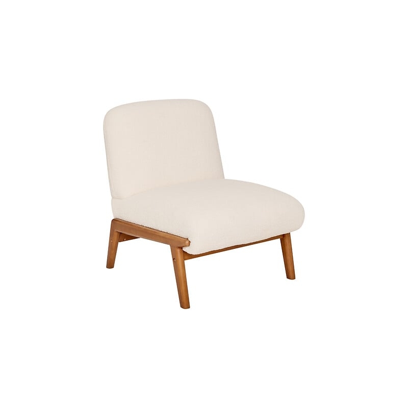 Fauteuil bouclette Liora ivoire