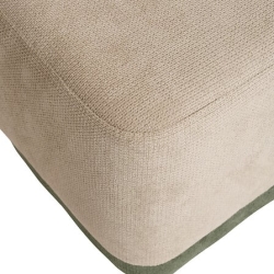 Pouf 2 en 1 Doki L. 41 x P. 30 x H. 41 cm gris et vert
