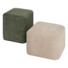 Pouf 2 en 1 Doki L. 41 x P. 30 x H. 41 cm gris et vert
