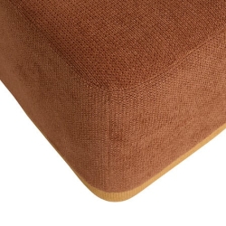 Pouf 2 en 1 Doki L. 41 x P. 30 x H. 41 cm ambre et ocre