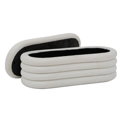 BANC COFFRE BOUCLETTE GIULIA BLANC