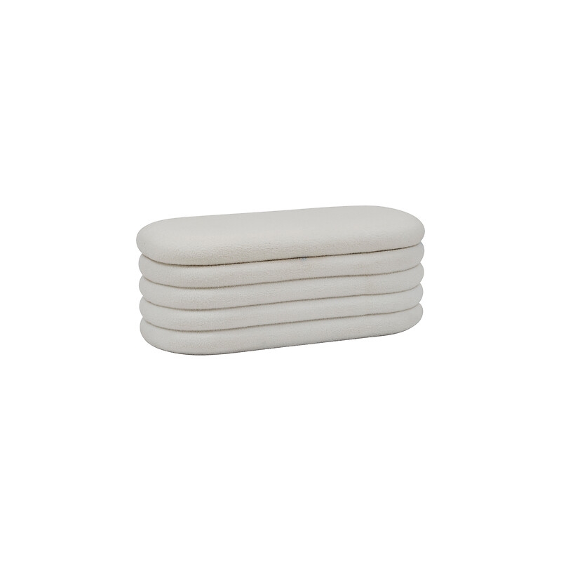 BANC COFFRE BOUCLETTE GIULIA BLANC