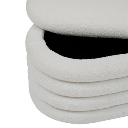 BANC COFFRE BOUCLETTE GIULIA BLANC