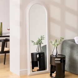 Miroir arche Emily 160 x 58 cm bois blanc