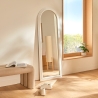 Miroir arche Emily 160 x 58 cm bois blanc