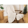 Plaid sherpa jacquard Opal 130 x 170 cm ivoire