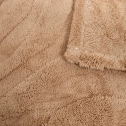 PLAID SHERPA JACQUARD OPAL 130 X 170 CM BEIGE
