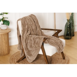PLAID SHERPA JACQUARD OPAL 130 X 170 CM BEIGE
