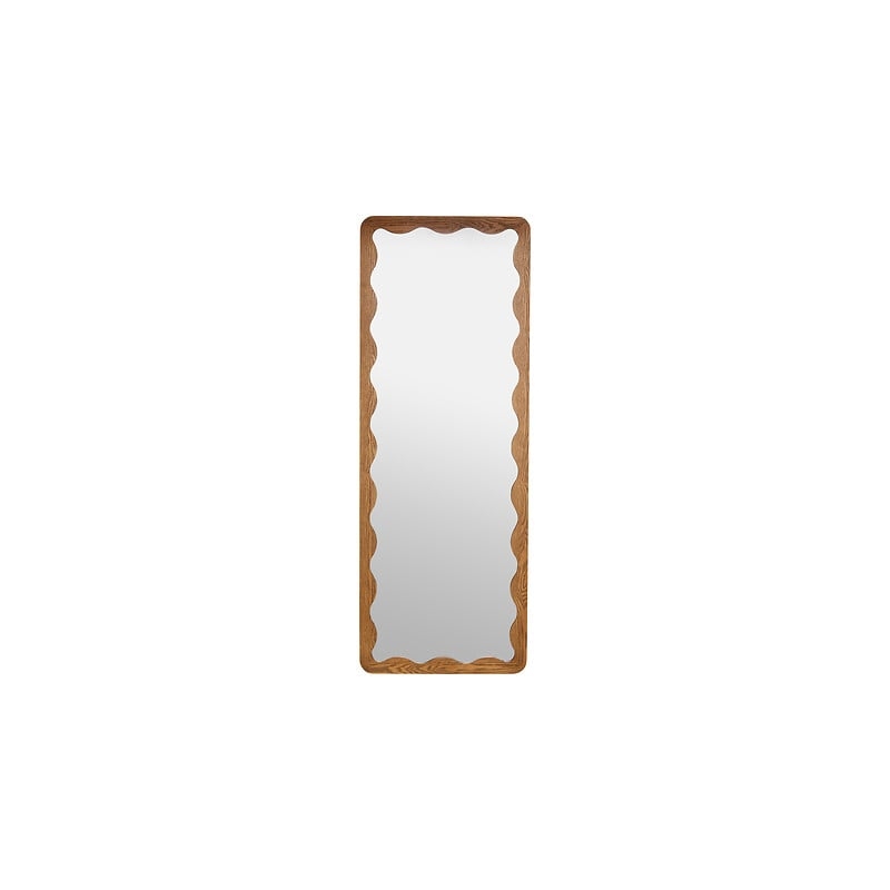 Miroir vague Tinny 165 x 61 cm bois marron