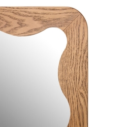 Miroir vague Tinny 165 x 61 cm bois marron