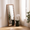 Miroir vague Tinny 165 x 61 cm bois marron