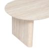 Table basse Anaya 120 x 60 x 40 cm bois effet travertin beige