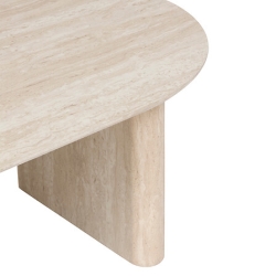 Table basse Anaya 120 x 60 x 40 cm bois effet travertin beige