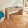 BANC TISSU SISCO ARGILE 102X42CM