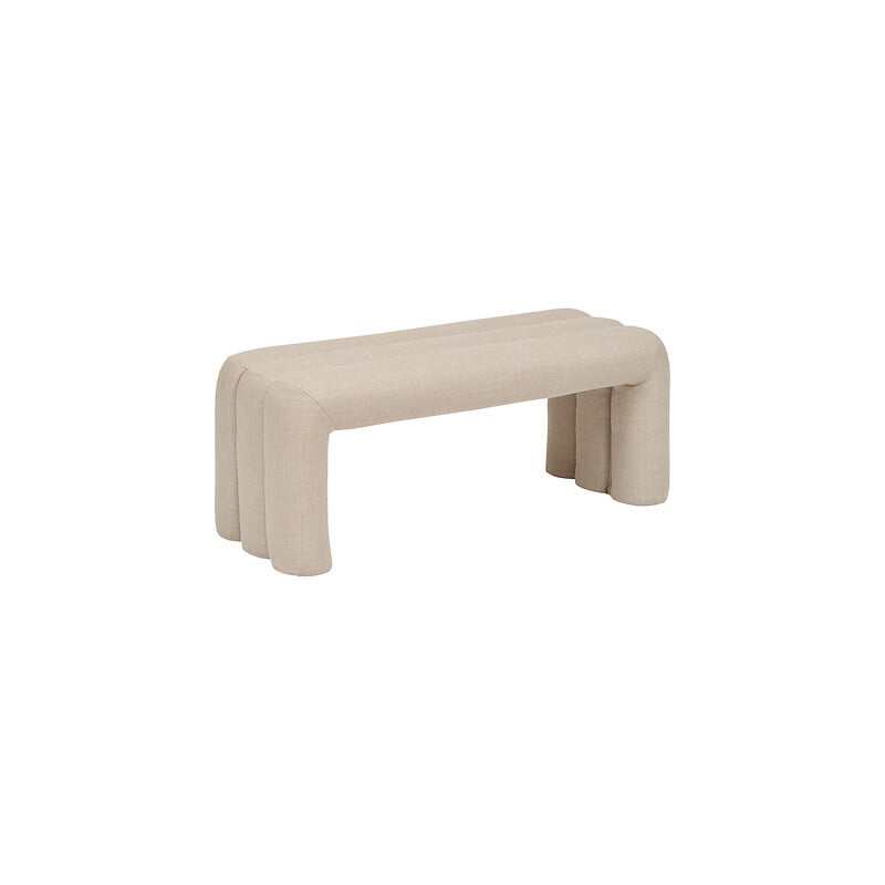 BANC TISSU SISCO ARGILE 102X42CM