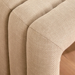 BANC TISSU SISCO ARGILE 102X42CM