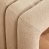 BANC TISSU SISCO ARGILE 102X42CM