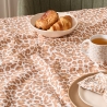 Nappe Leopardi 150 x 250 cm coton imprimé beige lin