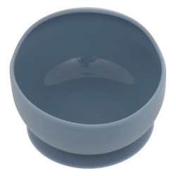 Set repas 4 pièces éléphant Yum silicone bleu gris