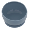 Set repas 4 pièces éléphant Yum silicone bleu gris
