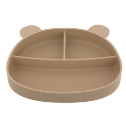 Set repas 4 pièces ours Yum silicone ocre