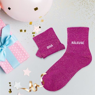 Chaussettes paillettes duo diva rÂleuse