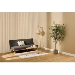 Panneau mural décoratif Colva 240 x 60 cm bois beige