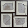 Pêle-mêle Jilani 4 photos 47 x 47 cm bois