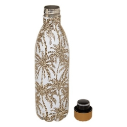 Bouteille isotherme Wild 1 l. inox palmiers léopard