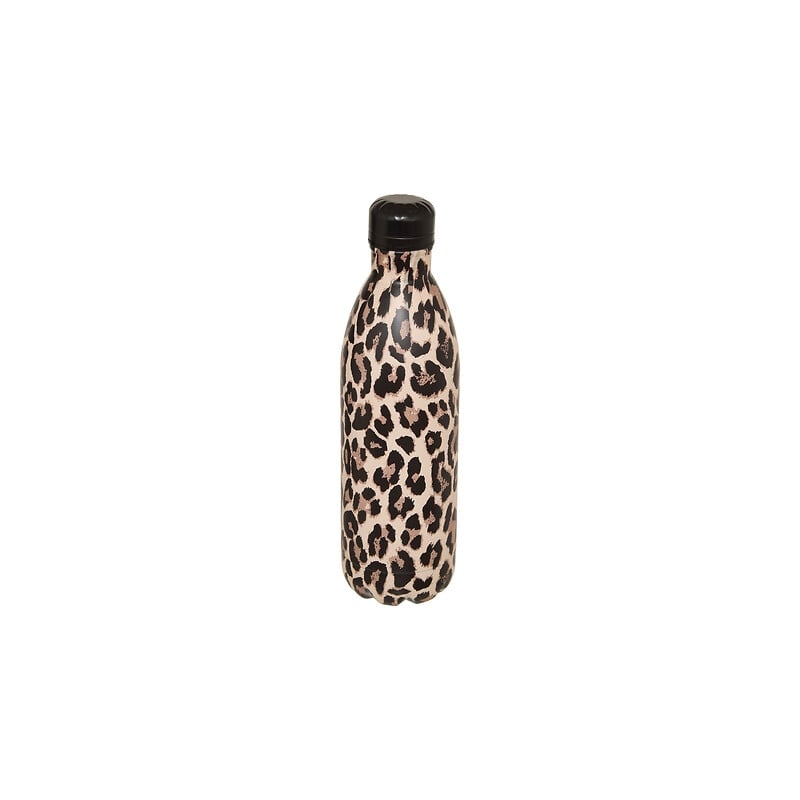 BOUTEILLE ISOTHERME WILD 1 L. INOX LÉOPARD