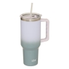 MUG ISOTHERME AVEC POIGNÉE TIE'N DYE 1,2 L. INOX GRIS VERT