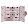 Coffret de naissance souvenirs cœurs 9 tiroirs rose
