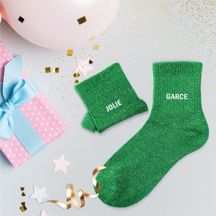 Chaussettes paillettes duo jolie garce